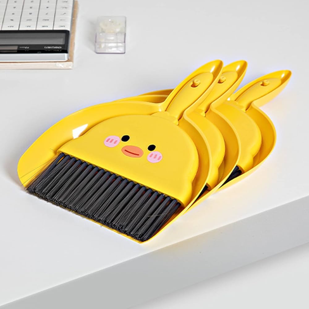 Mini Dustpan with Brush Broom Set for Multi-Purpose Cleaning Brush Keyboards, Dining Table, Car Cleaning, Refrigerator Cleaning kit, Carpets
