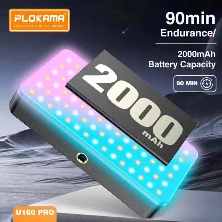 RMG TRADERS U160 Pro RGB LED Video Light – Portable Mini Studio Lighting for Photography and Content Creation