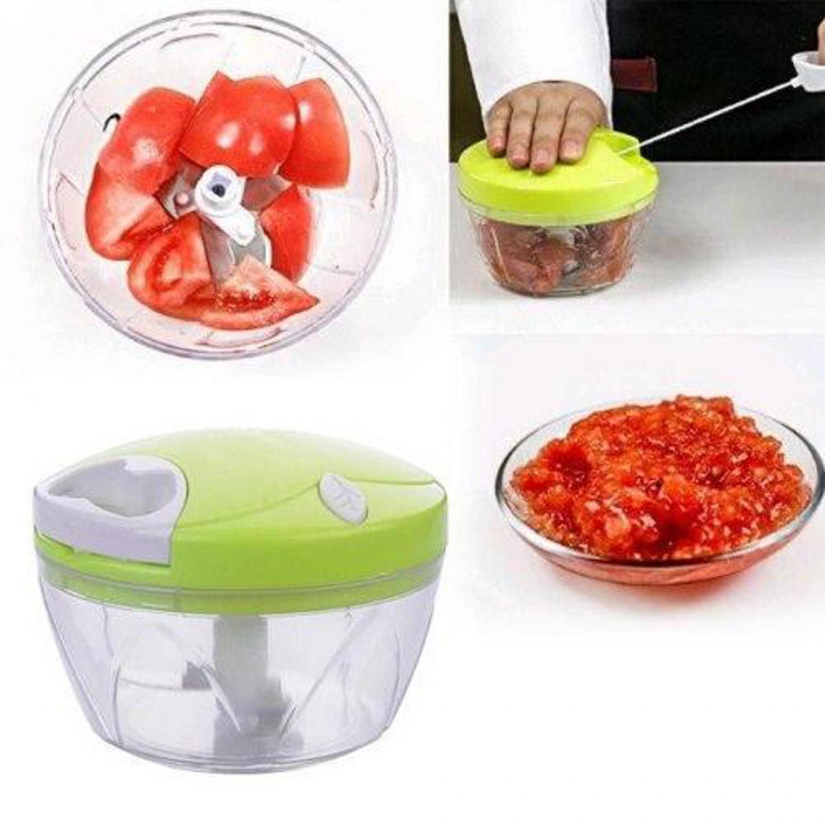 Mini Speedy Chopper Manual Hand Pull Vegetable & Meat Mini Turbo Cutter