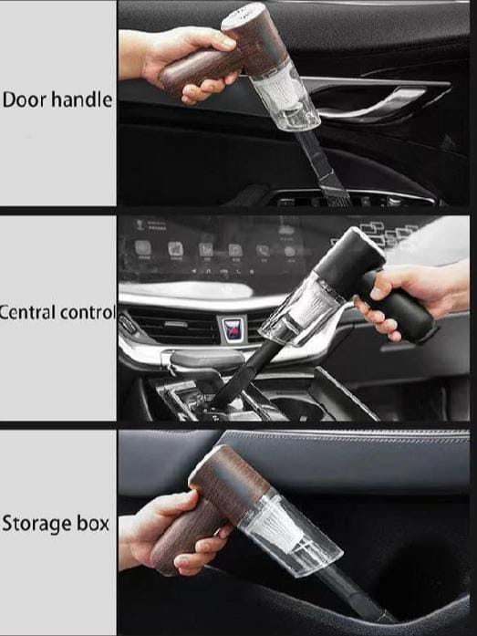 3 in 1 Car Vacuum Cleaner Duster Blower Air Pump Wireless Handheld Clean Microscopic dust Car Vacuum Cordless Rechargeable Cleaner