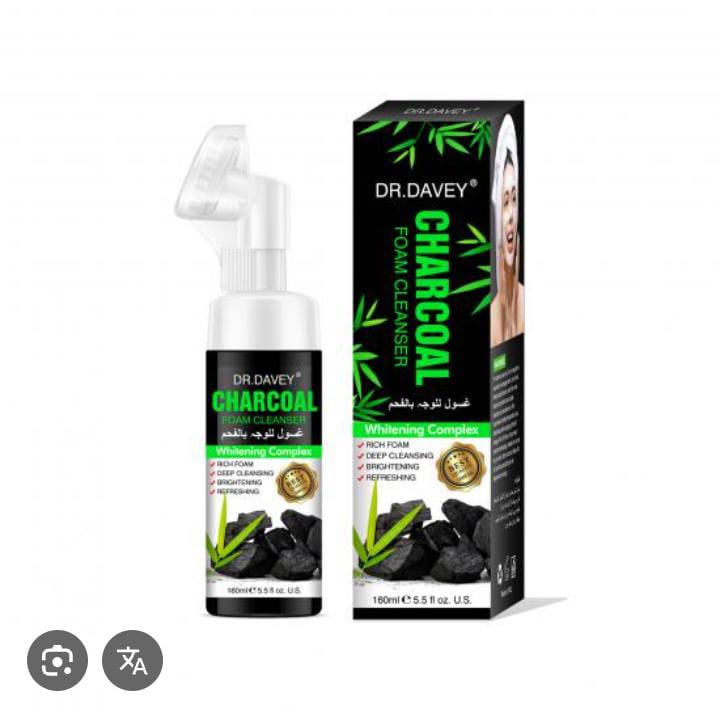 Dr. Davey Charcoal Foam Cleanser – Deep Cleansing & Whitening Formula