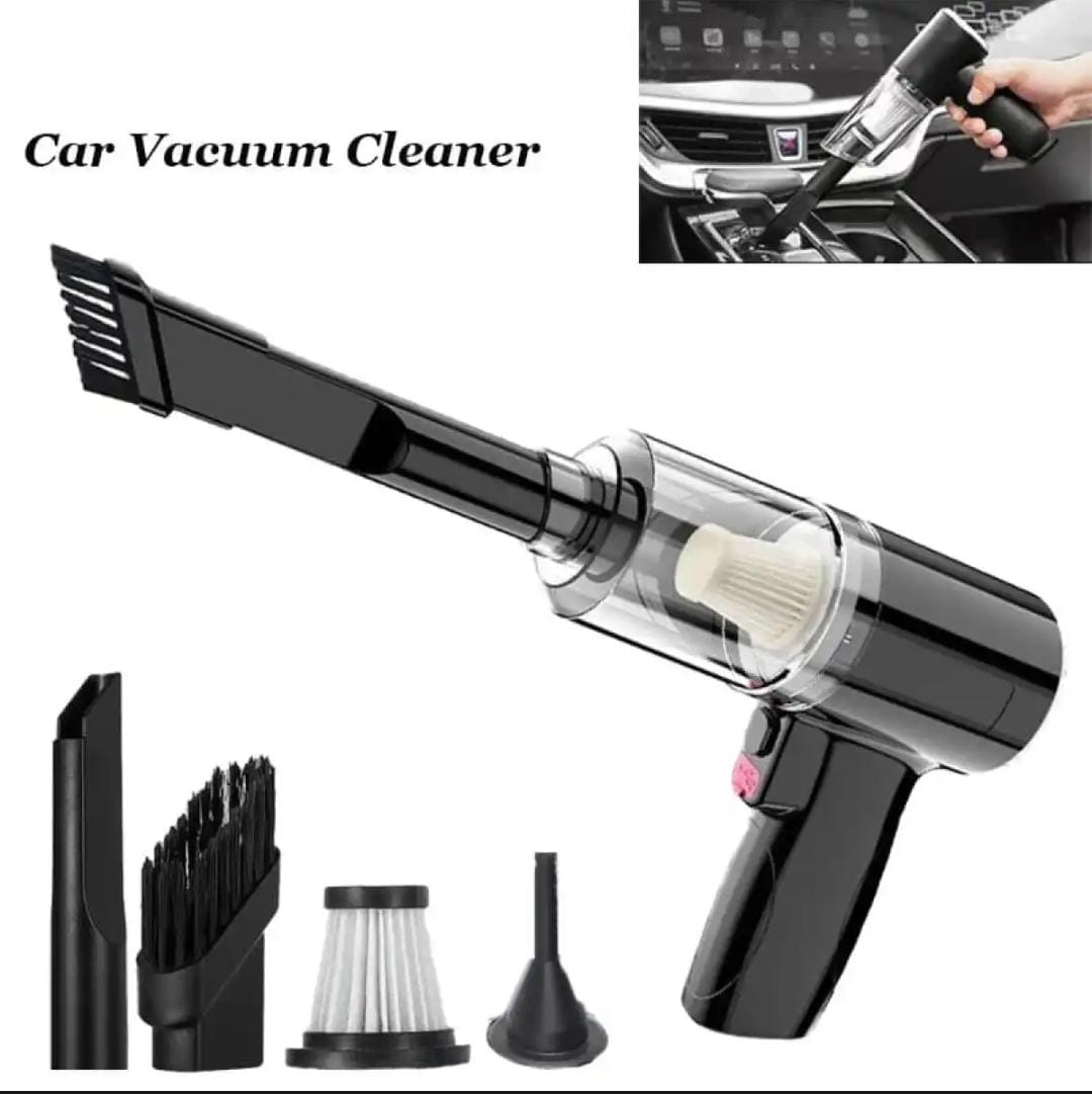 3 in 1 Car Vacuum Cleaner Duster Blower Air Pump Wireless Handheld Clean Microscopic dust Car Vacuum Cordless Rechargeable Cleaner