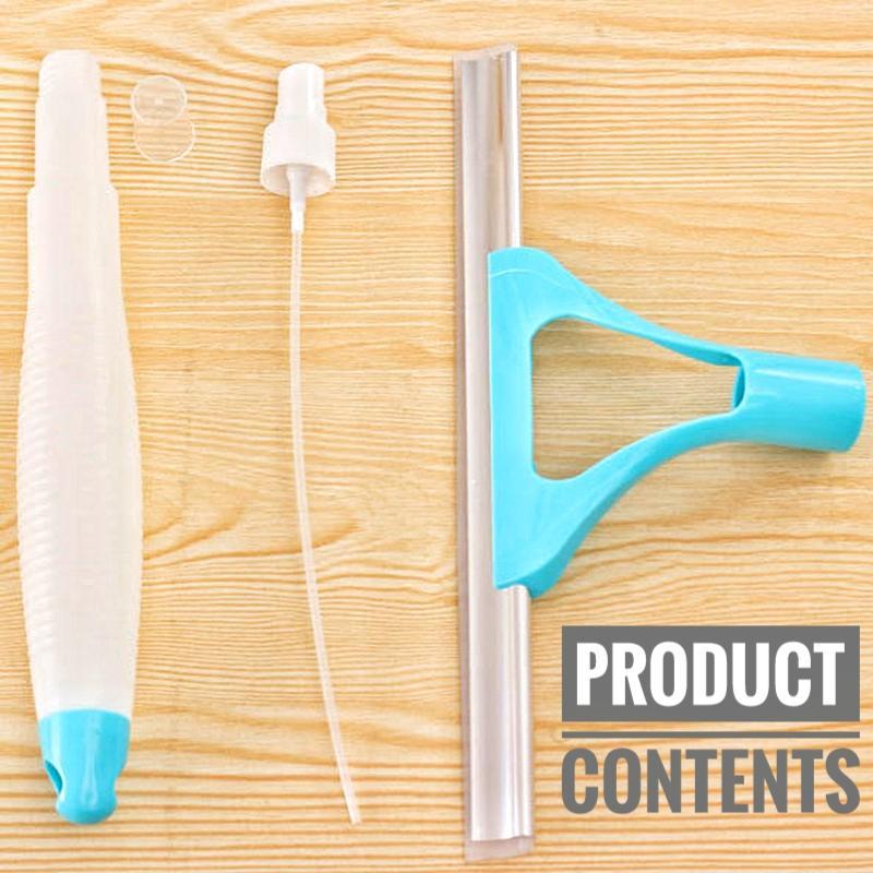 2-in-1 Spray Wiper Cleaning Tool – Easy Assembly & Multi-Surface Use