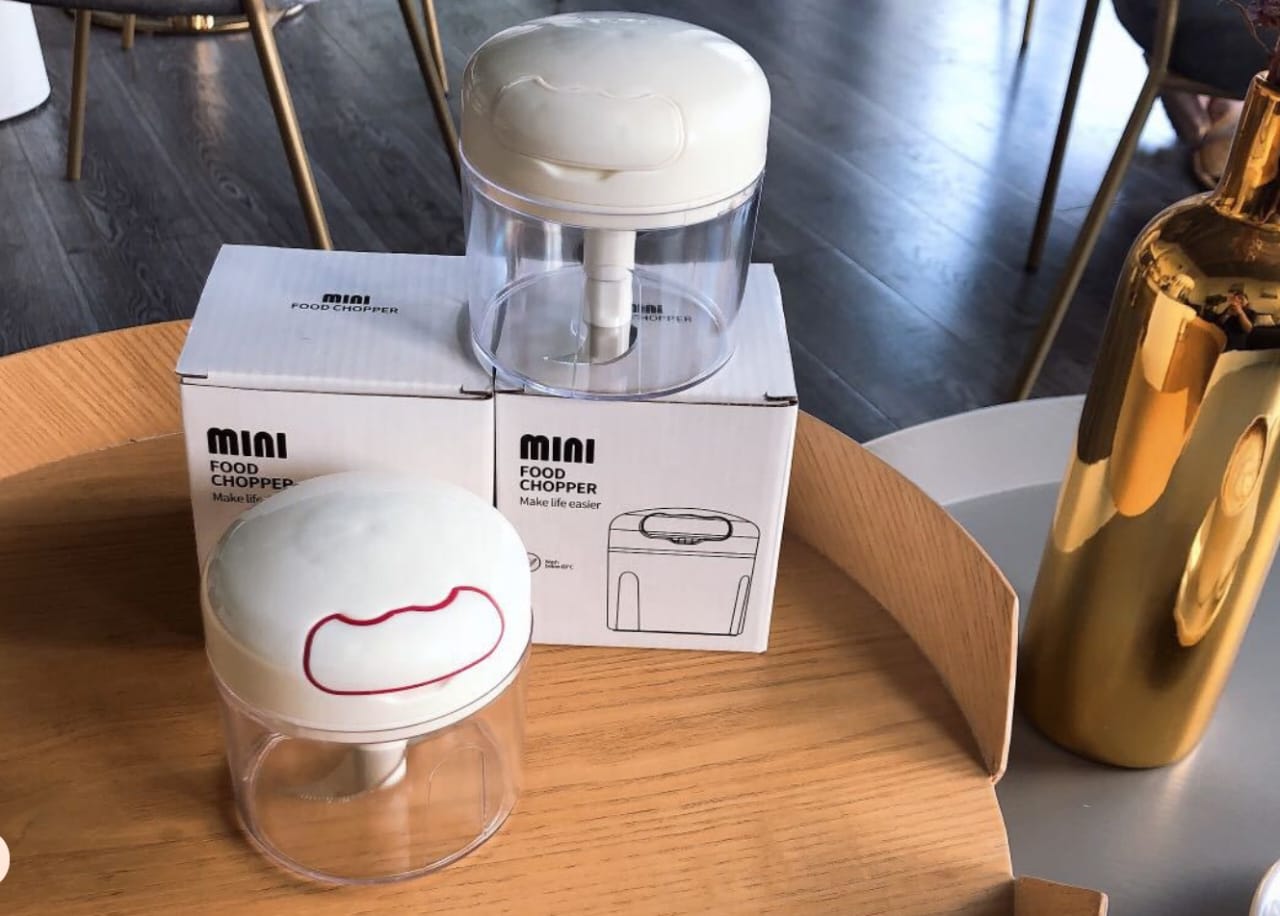 Mini Garlic Chopper Hand-Pull Manual Speedy Chopper Chicken & vegetable chopper
