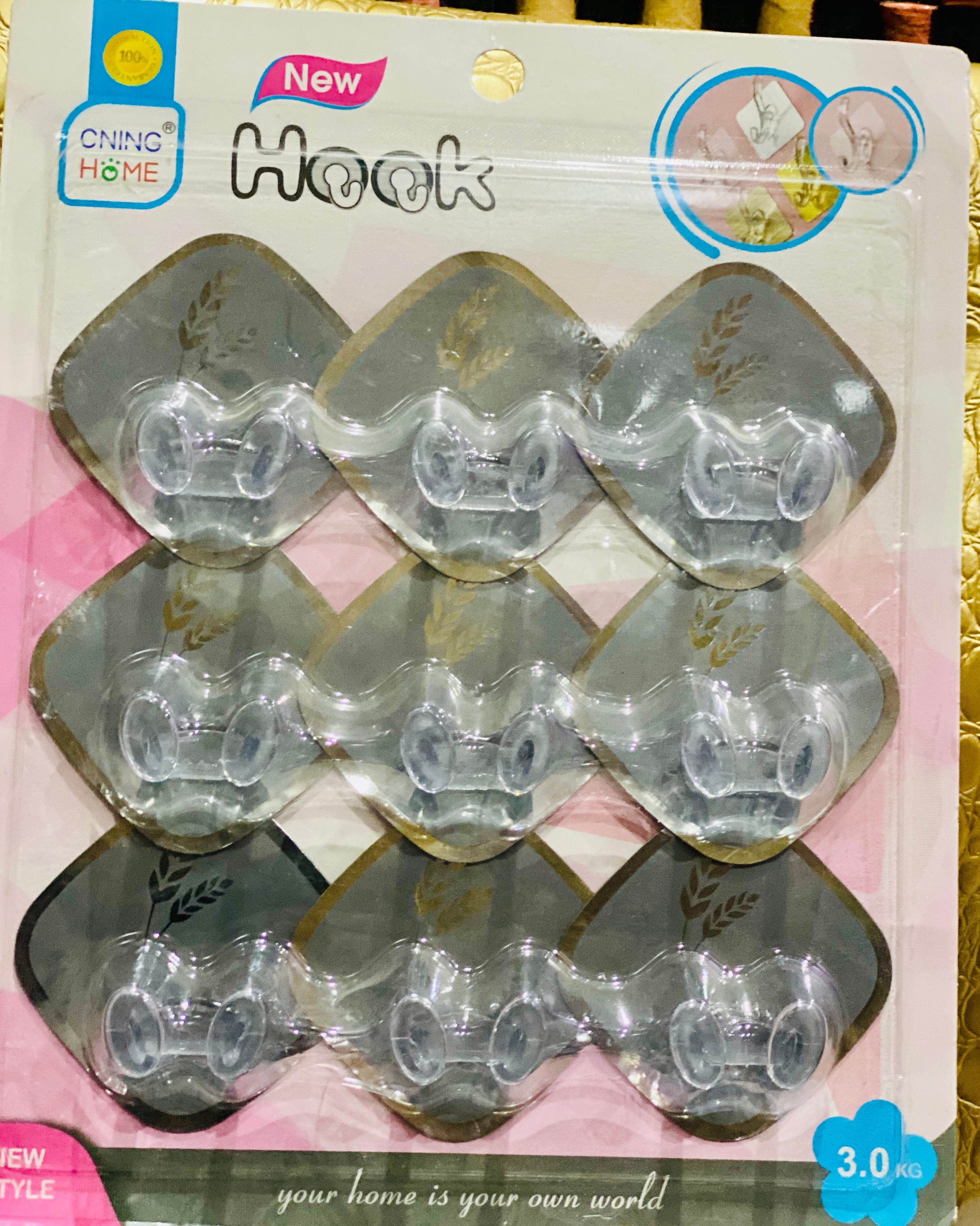 Sticky Hooks-Wall Hanging Hooks Wall Mounted Household Adhesive Storage Broom Hanger Stick Hook Racks Kitchen Bathroom Organizer