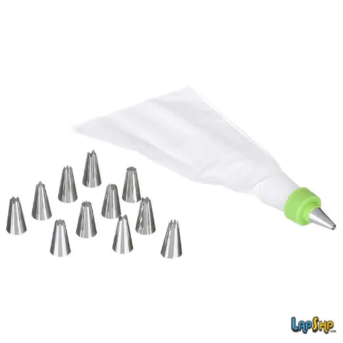 Enhance your cake decorating skills with the Decorator PAPA Confeito Stainless Steel Funnel Set, a 15-piece cake decorator's dream.