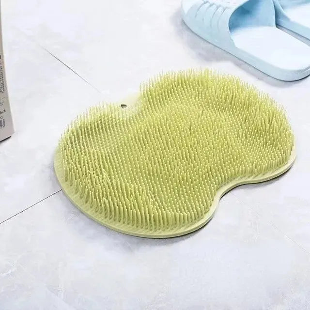 Silicone Bath Body Brush Scrubber Soft Rubbing Shower Massage Scraper Bathroom Non-slip Bath Mat Back Massage Brush Silicone Foot Wash Bod