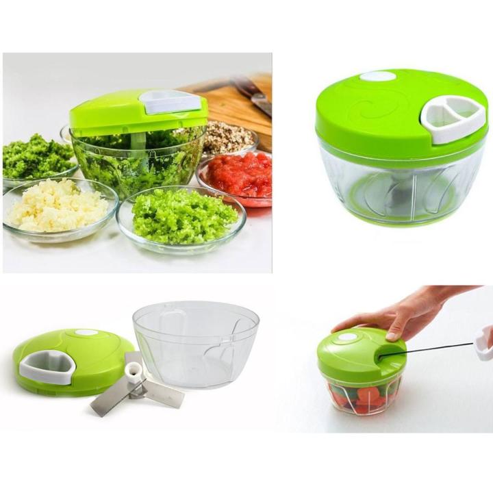 Mini Speedy Chopper Manual Hand Pull Vegetable & Meat Mini Turbo Cutter