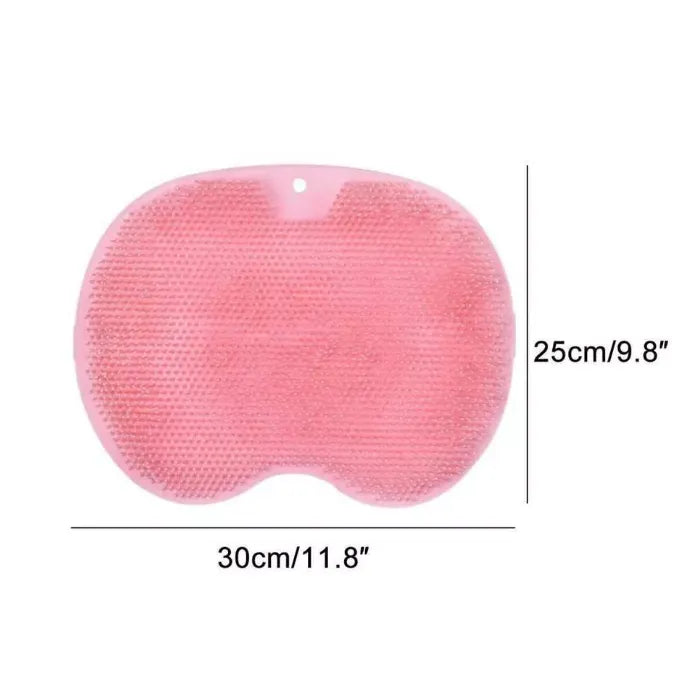 Silicone Bath Body Brush Scrubber Soft Rubbing Shower Massage Scraper Bathroom Non-slip Bath Mat Back Massage Brush Silicone Foot Wash Bod