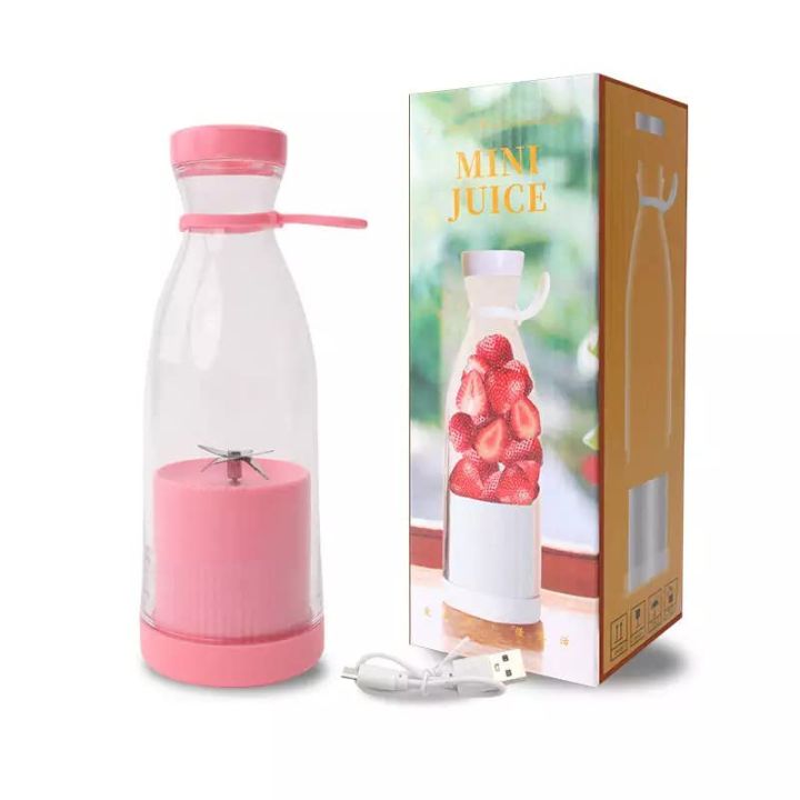 420ml USB Rechargeable Juicer Blender: Portable Mini Blender with 6 Blades