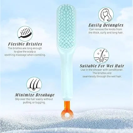 Self-Cleaning Anti-Static Hair Brush with Scalable Rotating Lifting and Massage Comb