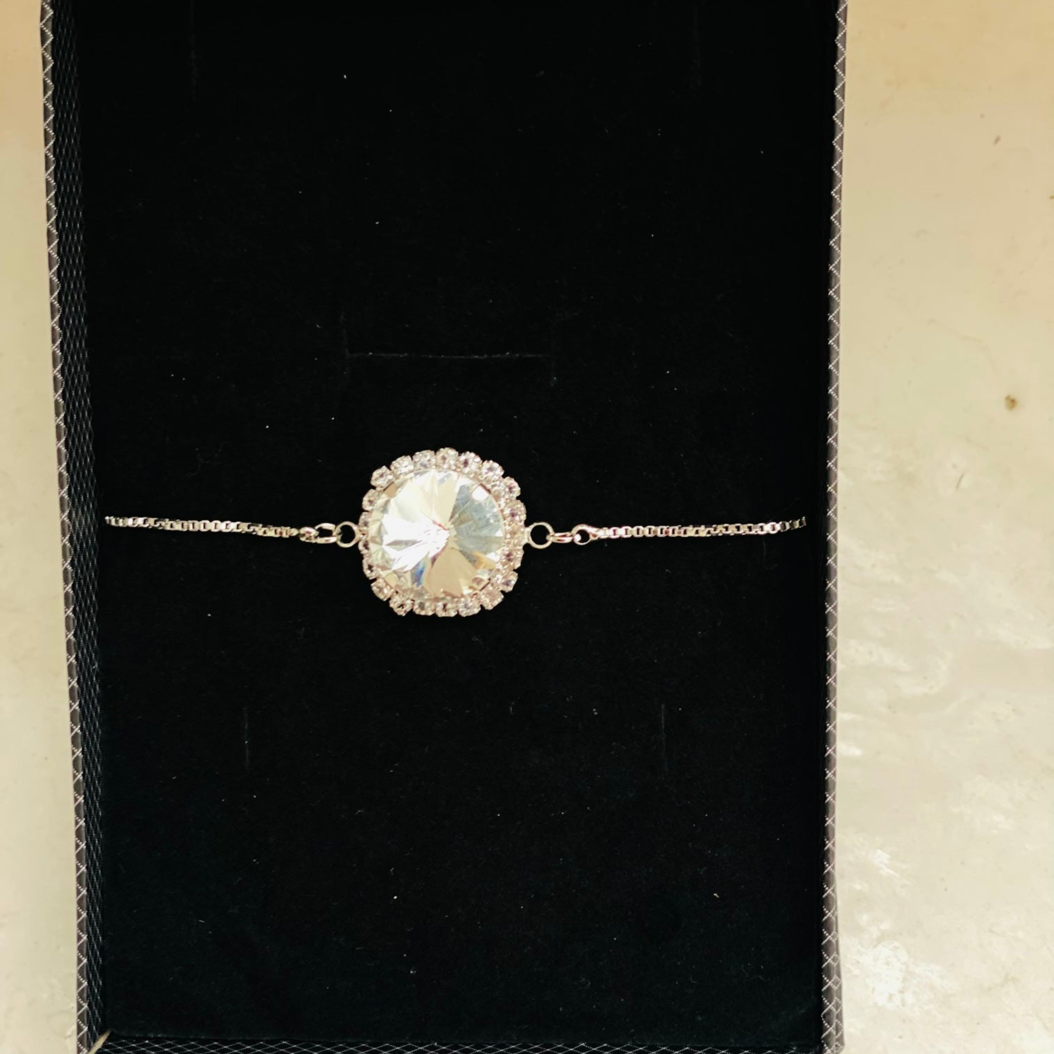 Celeste Spark Bracelet (for a crystal or gemstone pendant)