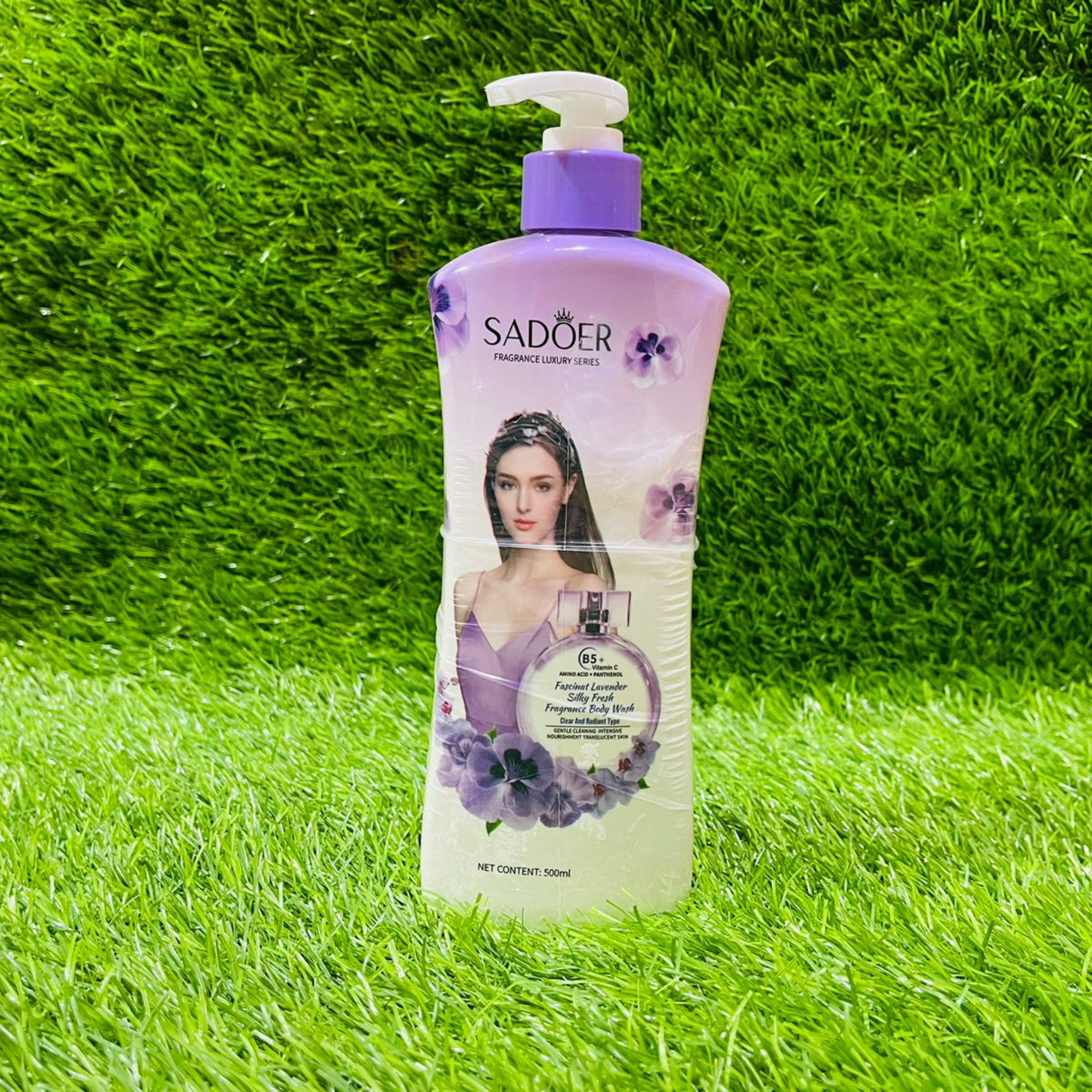 Sadoer Fragrance Luxury Series Lavender Silky Fresh Body Wash 500ml