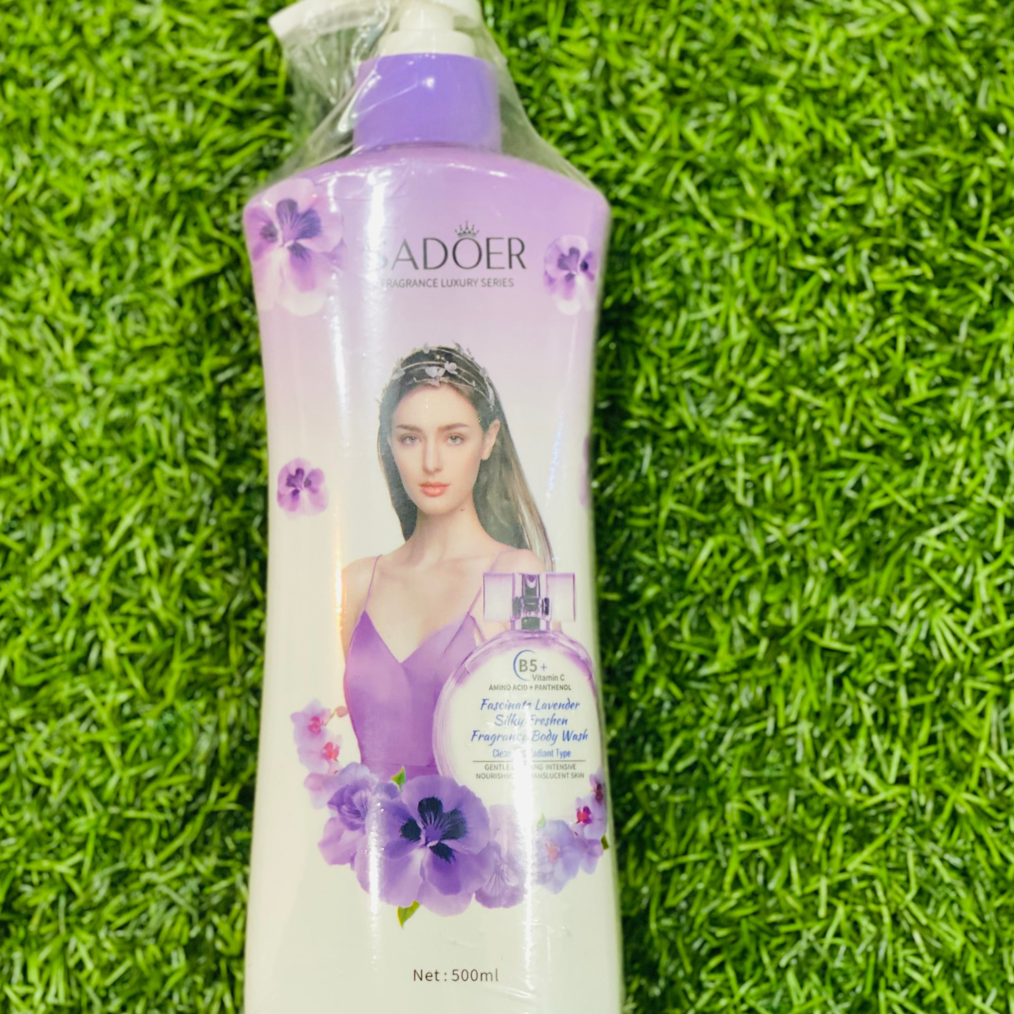 Sadoer Fragrance Luxury Series Lavender Silky Fresh Body Wash 500ml