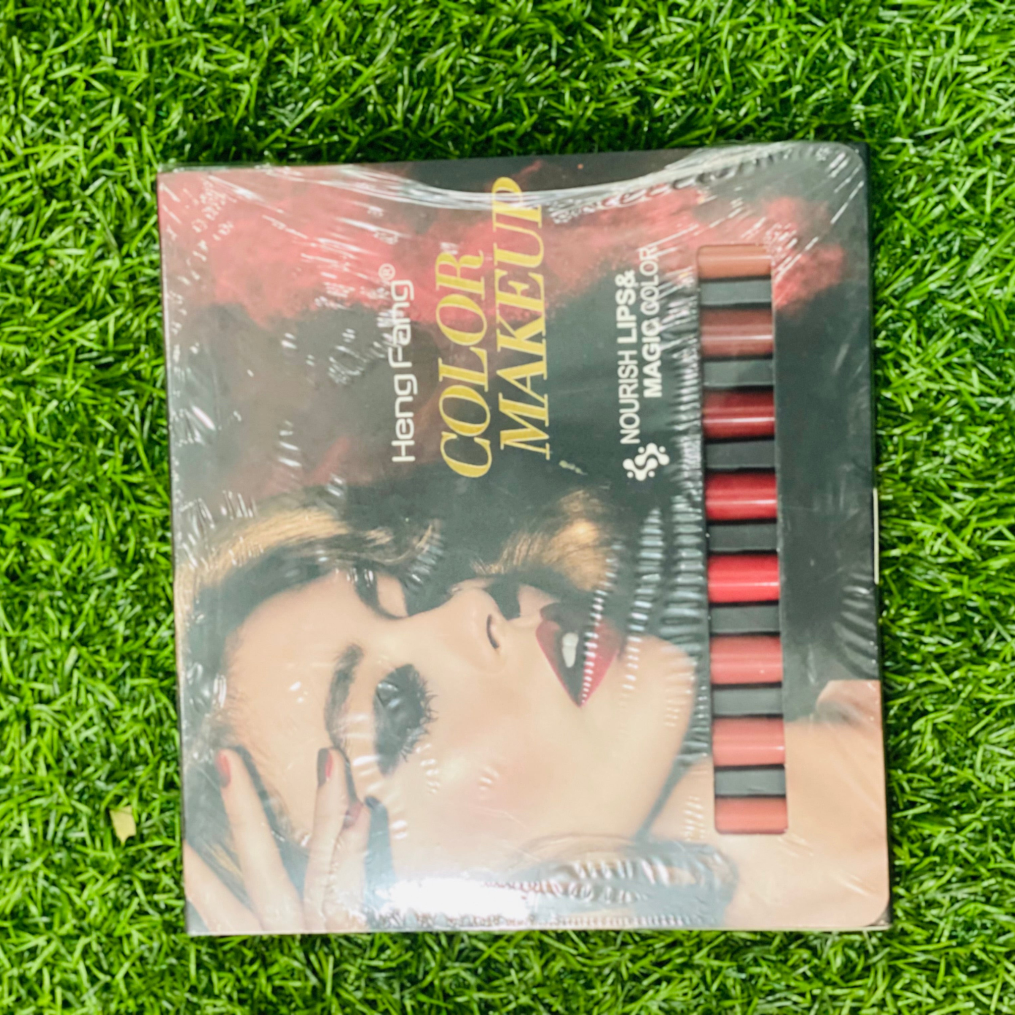 Heng Fang (2 in 1) Multi Color Velvet Lipliner & Lipstick - 1.7g x 8 Pcs
