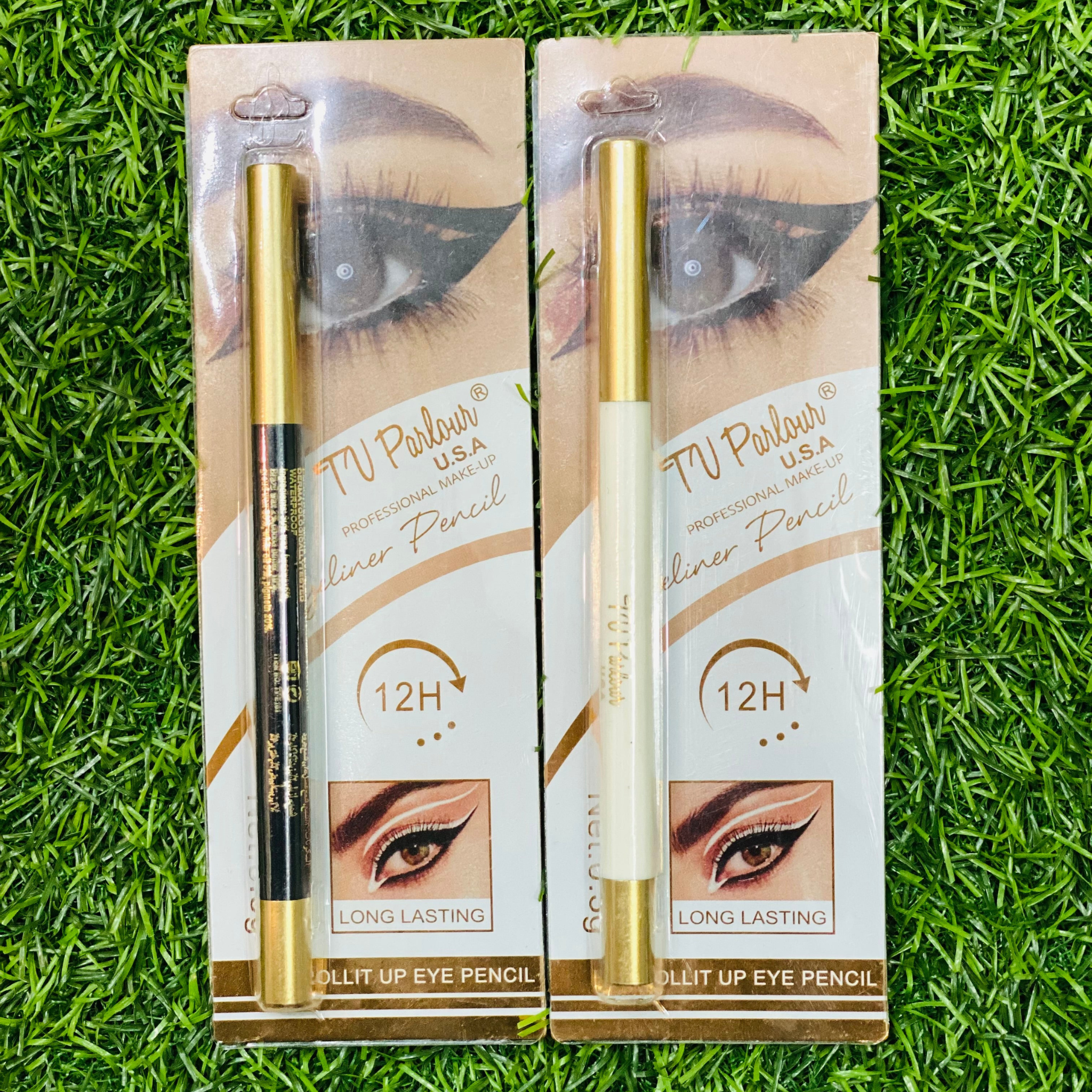 Kajal Pencil Waterproof eyeliner 12 hours Long lasting Kajal Black and White Pencil