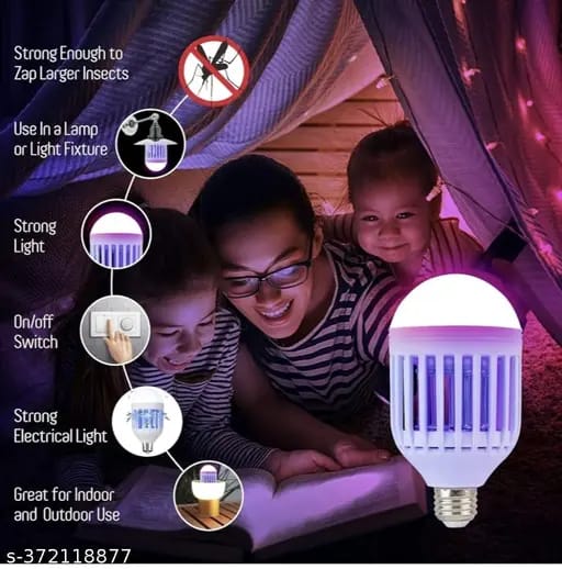 Electric Mosquito Killer Insect Zapper LED Light Lamp Bulb For Bug Fly
