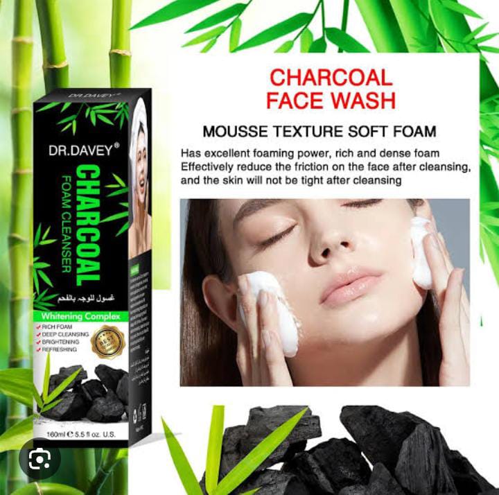 Dr. Davey Charcoal Foam Cleanser – Deep Cleansing & Whitening Formula