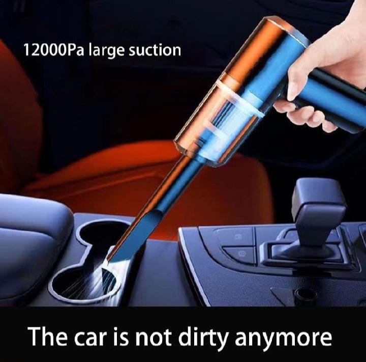 3 in 1 Car Vacuum Cleaner Duster Blower Air Pump Wireless Handheld Clean Microscopic dust Car Vacuum Cordless Rechargeable Cleaner