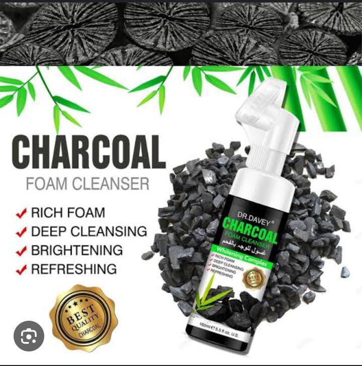 Dr. Davey Charcoal Foam Cleanser – Deep Cleansing & Whitening Formula