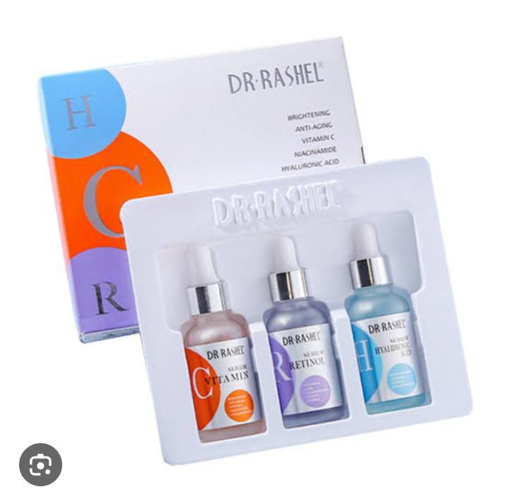 Dr. Rashel Complete Facial Serum Set – 3-in-1 Skincare Power