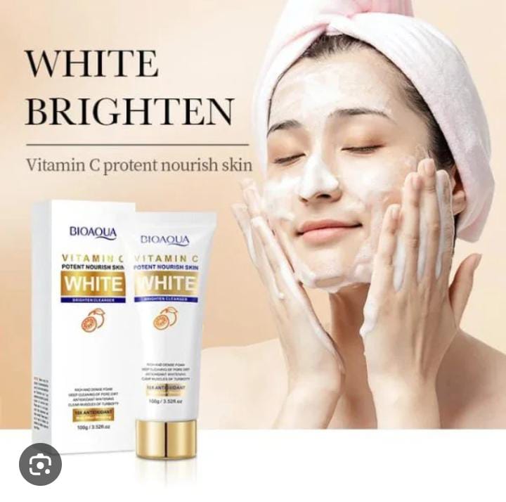 BIOAQUA Vitamin C Potent Nourish Skin Cleanser – Brightening & Whitening Formula